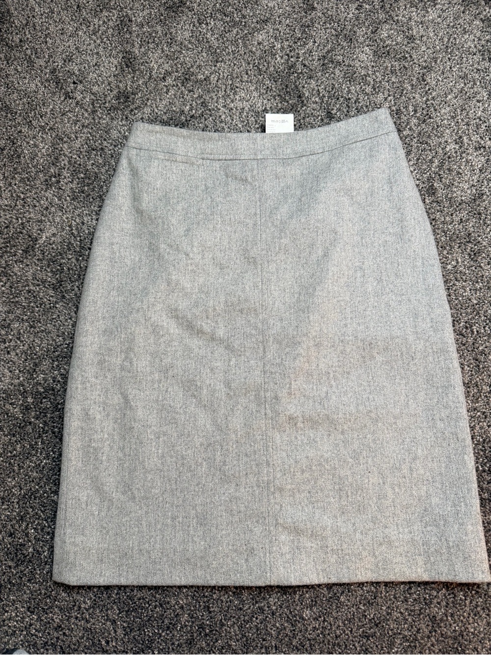 Olsen Europe Grey Virgin Wool Pencil Skirt Size 8 Lined Made in Germany - Picture 3 of 10